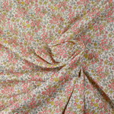 Coton liberty ® Daisy Annabel corail au mètre