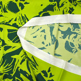 Twill de viscose imprimé illusion florale vert anis et forêt