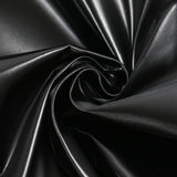 Satén duquesa elástico encerado negro