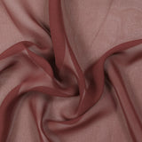 Mousseline de 100% soie unie rouge amarante