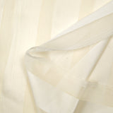 Mousseline crinkle 100% soie bande satin blanc cassé