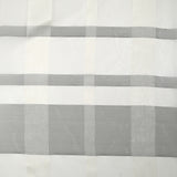 Mousseline 100% soie à carreaux gris et écru