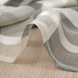 Mousseline 100% soie à carreaux gris et écru