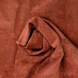 Fine Polyester Velvet Côtes Tomette