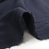 Double gaze de coton bleu marine