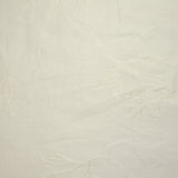 Crêpe viscose Lily brodé feuillage blanc cassé
