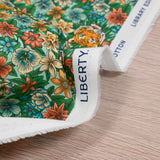 Coton liberty ®  Scotty’s Tiger orange au mètre