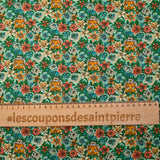 Coton liberty ®  Scotty’s Tiger orange au mètre