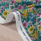 Coton liberty ®  Scotty’s Tiger rose au mètre