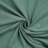 Velours polyester côtelé jade