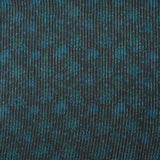 Mousseline de soie Lurex rayé fleurs bleu canard fond anthracite