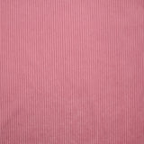 Pink ribbed polyester velvet