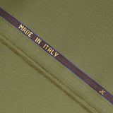 Tissu tailleur 100% laine Super 110's kaki