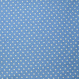 Coton imprimé pois 6mm bleu céruléen