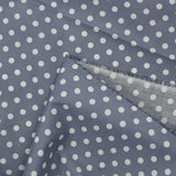 Coton imprimé pois 6mm gris