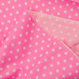 Coton imprimé étoile 1cm rose