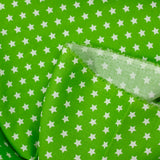 Coton imprimé étoile 1cm vert pistache