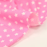Coton imprimé étoile 1cm rose