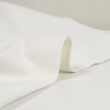 Porcelain white medium tubular ribbed jersey