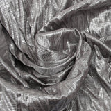 Maille fine imprimée disco party argent