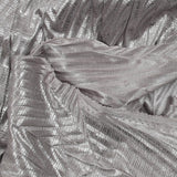 Maille fine imprimée disco party argent