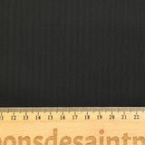 Tissu tailleur laine Super 160's chevrons fond noir