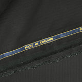 Tissu tailleur laine Super 160's chevrons fond noir
