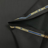 Tissu tailleur laine Super 160's chevrons fond noir