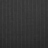 Tissu tailleur 100% laine Super 140's rayé fond anthracite