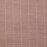 Polyviscose et lin rayé Maud fond rose poudré