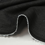 Chambray de polycoton noir