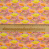Coton liberty ® Poppy Canopy orange et jaune au mètre