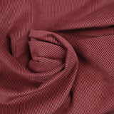Velours côtelé polyester 2 mm rouge brûlé