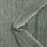 Chambray rayure Lurex Manon fond kaki