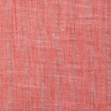 Chambray rayure Lurex Manon fond corail