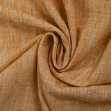 Chambray rayure Lurex Manon fond miel