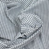 Coton imprimé capsule marine fond blanc