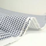 Coton imprimé capsule marine fond blanc