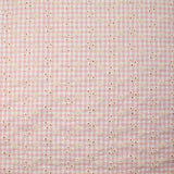 Cotton Vichy Seersucker Bordado Pink Pink Fondo