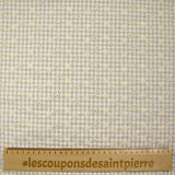 Cotton Vichy Seersucker Fondo de Grège bordado