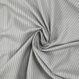 Coton tissé-teint rayé José gris fond blanc