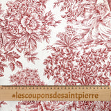 Lienzo de ladrillo juy de algodón estampado