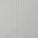 Coton tissé-teint rayé Mario noir et gris fond blanc