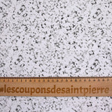 Popeline polycoton imprimée army gris