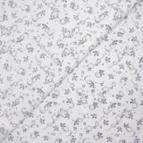 Popeline polycoton imprimée camouflage gris