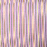 Mousseline crinkle 100% soie imprimée rayure violet et jaune