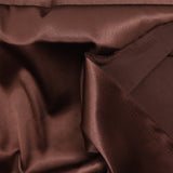 Crêpe satin lourd marron