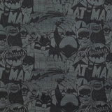 Batman printed cotton black background