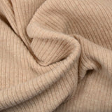 Punto de lana acanalado beige