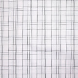 Popeline polycoton tissée-teinte Marceau gris fond blanc